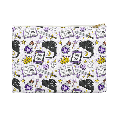 Whimsical Witch Accessory Pouch | Magic-Themed Makeup Bag, Halloween Gift, Cosplay Organizer, Cute Coin Purse, Fantasy Lover's Essential