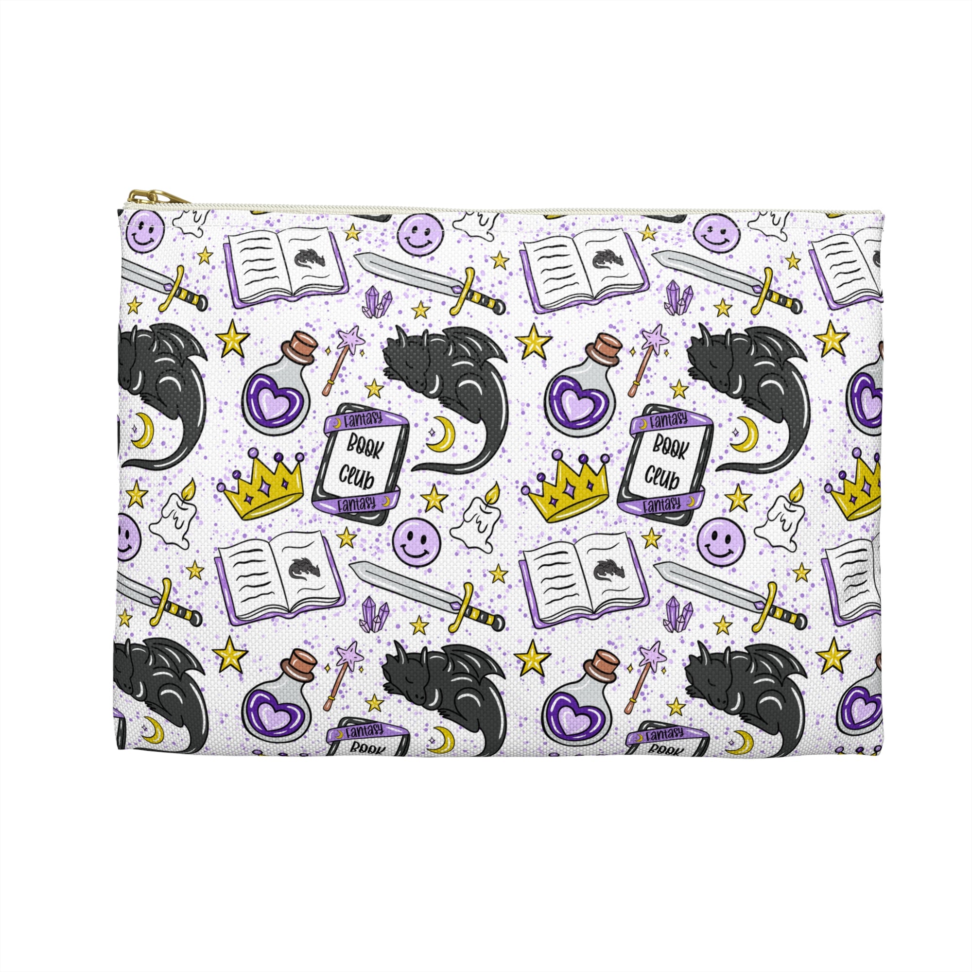 Whimsical Witch Accessory Pouch | Magic-Themed Makeup Bag, Halloween Gift, Cosplay Organizer, Cute Coin Purse, Fantasy Lover's Essential