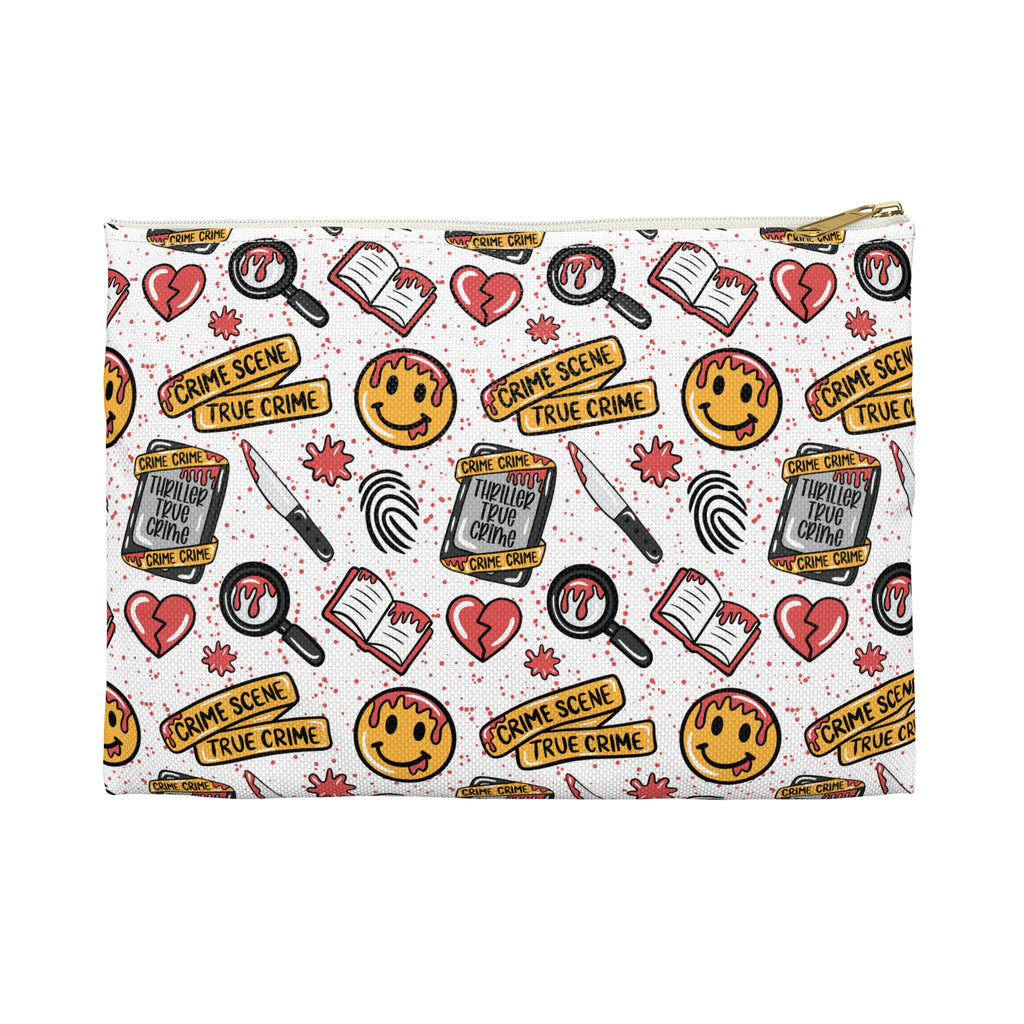 True Crime Accessory Pouch, Fun Storage Bag for Crime Lovers, Unique Gift for Crime Scene Enthusiasts, Travel Makeup Organizer, Cute [...]