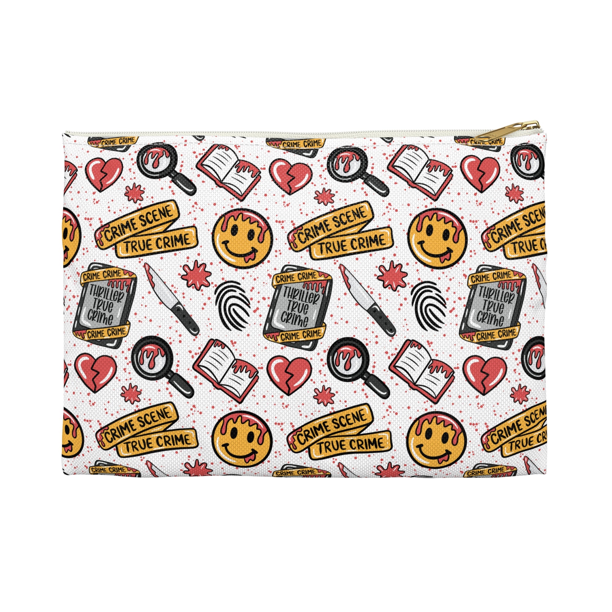 True Crime Accessory Pouch, Fun Storage Bag for Crime Lovers, Unique Gift for Crime Scene Enthusiasts, Travel Makeup Organizer, Cute [...]