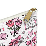 Charming Floral Accessory Pouch for Gifts, Makeup, Travel, Organization, and School, Perfect for Birthdays, Valentine's Day, Mother's Day