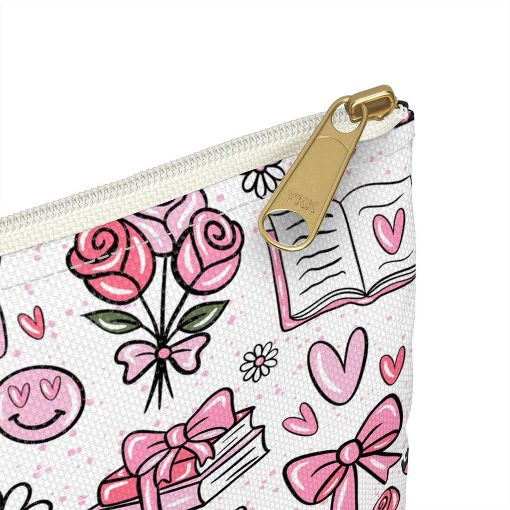 Charming Floral Accessory Pouch for Gifts, Makeup, Travel, Organization, and School, Perfect for Birthdays, Valentine's Day, Mother's Day