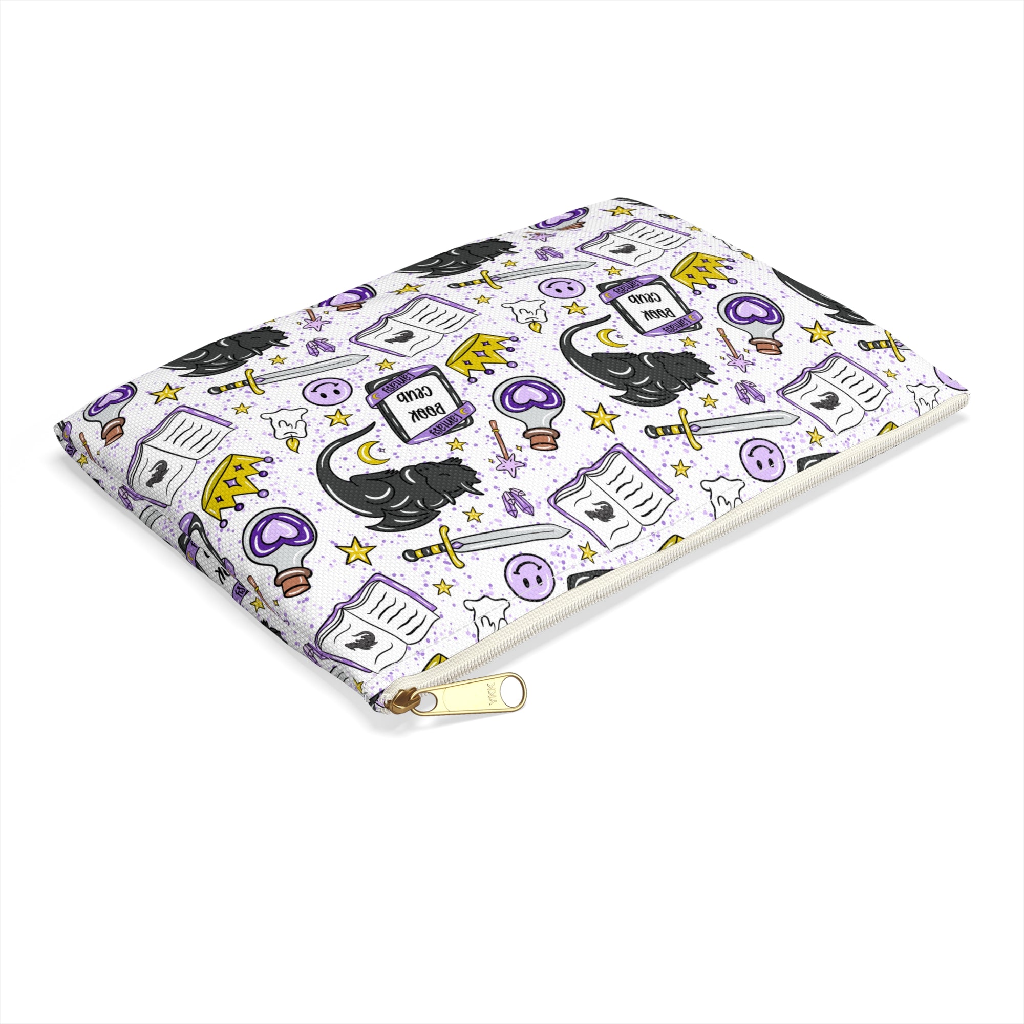 Whimsical Witch Accessory Pouch | Magic-Themed Makeup Bag, Halloween Gift, Cosplay Organizer, Cute Coin Purse, Fantasy Lover's Essential